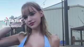 Mikahlynn Show you Super Big BOOBS in The Pool