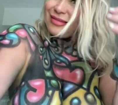 Bella Bodhi onlyfans leak – Nude Body painting